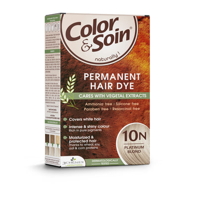COLOR &amp; SOIN matu krāsa bez amonjaka 10N platīna blonda 135 ml