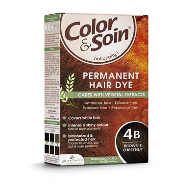 COLOR &amp; SOIN matu krāsa bez amonjaka 4B Brownie Chestnut 135 ml