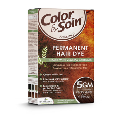 COLOR &amp; SOIN matu krāsa bez amonjaka 5GM Cappuccino gaiši kastaņkrāsa 135 ml