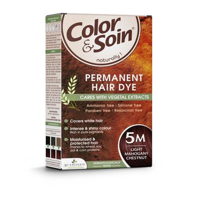 COLOR &amp; SOIN matu krāsa bez amonjaka 5M gaiši sarkankoka kastaņkrāsa 135 ml