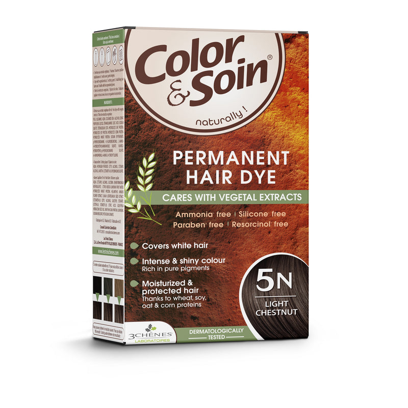 COLOR &amp; SOIN matu krāsa bez amonjaka 5N gaiši kastaņkrāsa 135 ml, nuotrauka Nr. 3