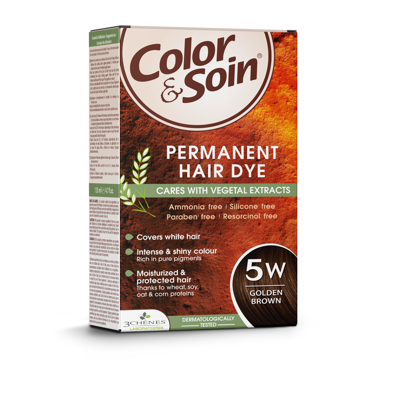 COLOR &amp; SOIN matu krāsa bez amonjaka 5W zeltaini brūna 135 ml, nuotrauka Nr. 1