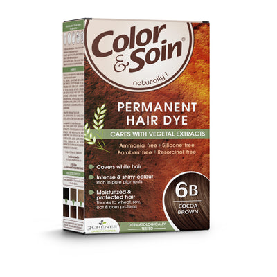 COLOR &amp; SOIN matu krāsa bez amonjaka 6B kakao brūna 135 ml