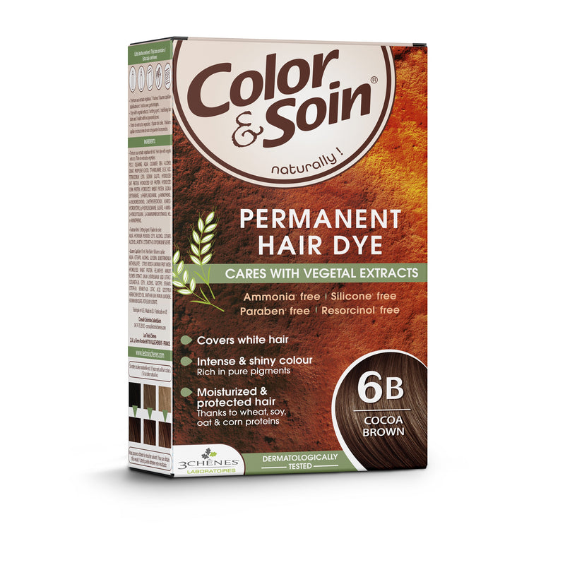 COLOR &amp; SOIN matu krāsa bez amonjaka 6B kakao brūna 135 ml, nuotrauka Nr. 3