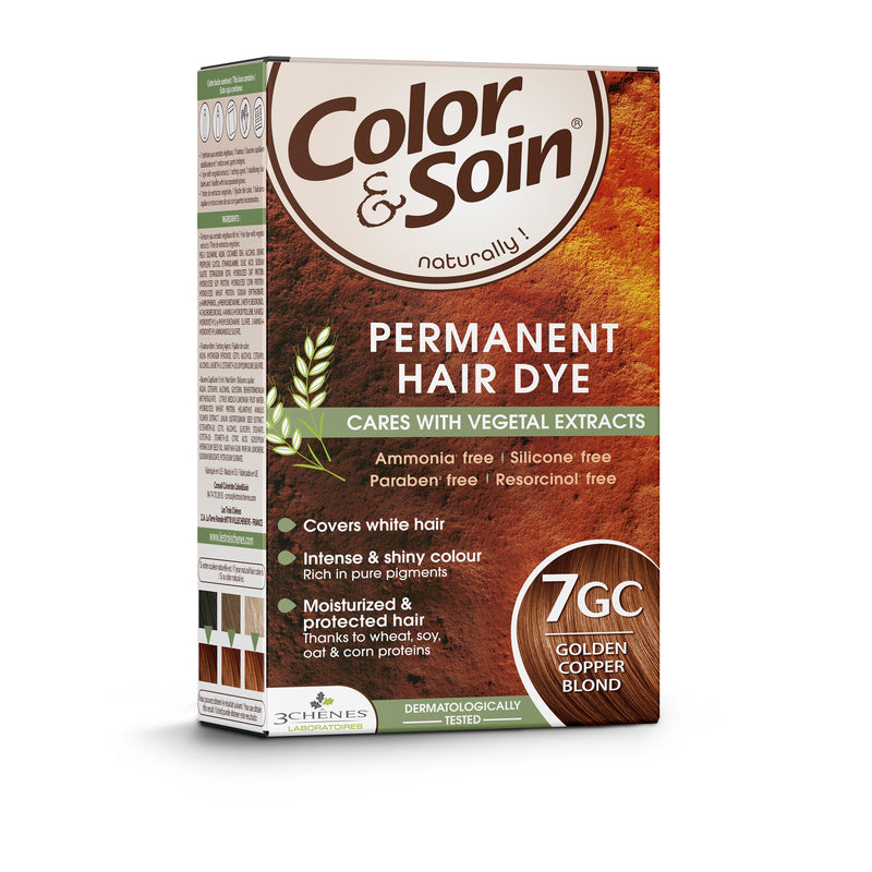 COLOR &amp; SOIN matu krāsa bez amonjaka 7GC zeltaini vara blonda 135 ml, nuotrauka Nr. 3
