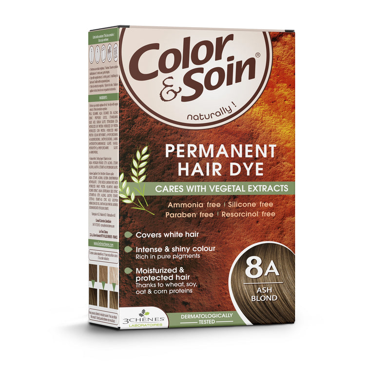 COLOR &amp; SOIN matu krāsa bez amonjaka 8A Pelnu blonds 135 ml, nuotrauka Nr. 3