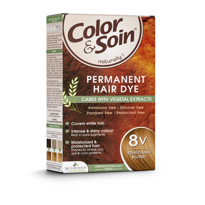 COLOR &amp; SOIN matu krāsa bez amonjaka 8V Veneziano Blond 135 ml, nuotrauka Nr. 3