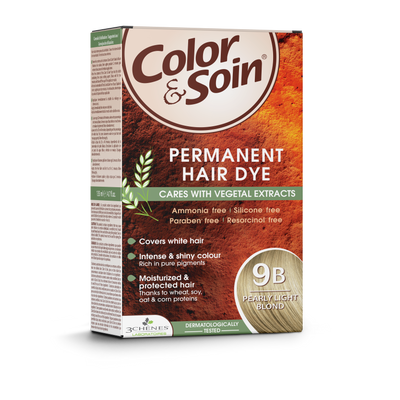 COLOR &amp; SOIN matu krāsa bez amonjaka 9B Pērļaini gaiši blonda 135 ml