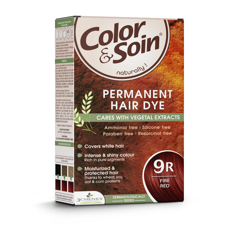 COLOR &amp; SOIN matu krāsa bez amonjaka 9R Uguns sarkana 135 ml, nuotrauka Nr. 3
