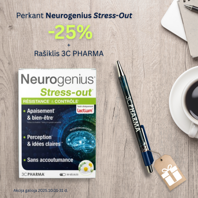 3C PHARMA Neurogenius Stress-Out kapsulas N30