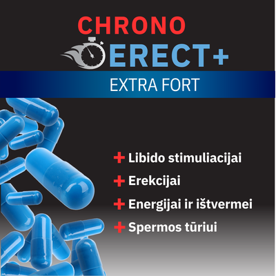 Chrono Erect Extra Fort iedarbības uzlabošanai, kapsulas N4