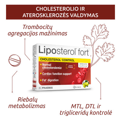 3C PHARMA Liposterol Fort, tabletes N30