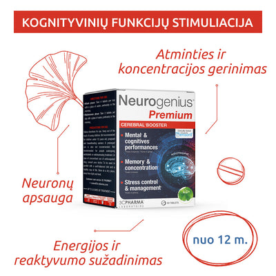 3C PHARMA Neurogenius Premium, tabletes N60
