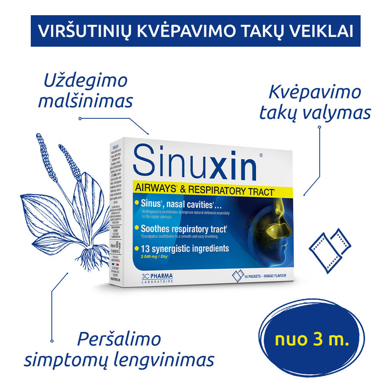 3C PHARMA Sinuxin, paciņas N16, nuotrauka Nr. 2