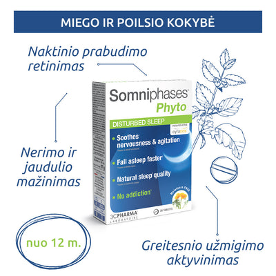 3C PHARMA Somniphases Phyto tabletes N30
