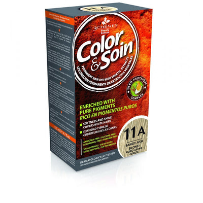 COLOR &amp; SOIN matu krāsa bez amonjaka 11A Sandy Ash Blond 135 ml