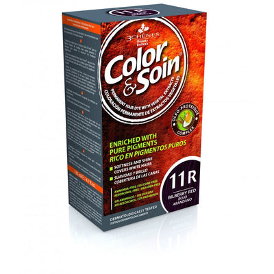 COLOR &amp; SOIN matu krāsa bez amonjaka 11R melleņu sarkana 135 ml