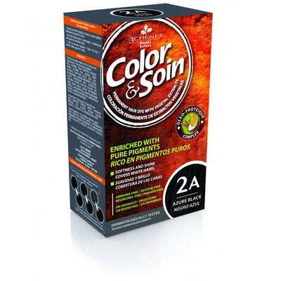 COLOR &amp; SOIN matu krāsa bez amonjaka 2A Azūra melna 135 ml