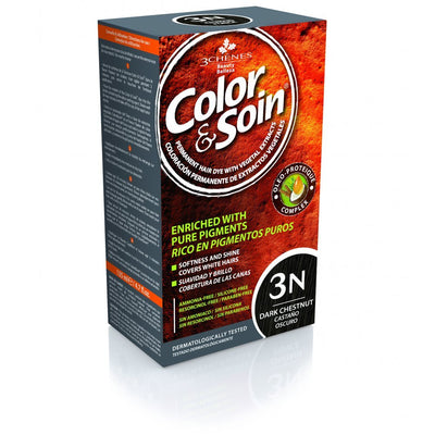 COLOR &amp; SOIN matu krāsa bez amonjaka 3N Tumši kastaņkrāsa 135 ml