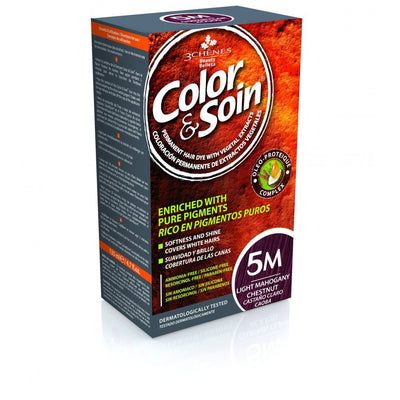 COLOR &amp; SOIN matu krāsa bez amonjaka 5M gaiši sarkankoka kastaņkrāsa 135 ml