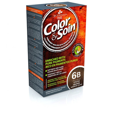 COLOR &amp; SOIN matu krāsa bez amonjaka 6B kakao brūna 135 ml