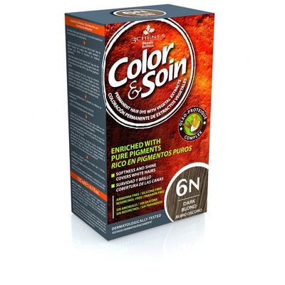 COLOR &amp; SOIN matu krāsa bez amonjaka 6N Tumši blonda 135 ml