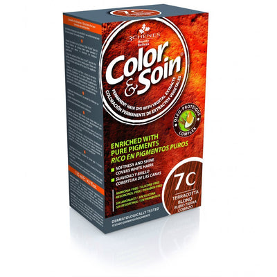 COLOR &amp; SOIN matu krāsa bez amonjaka 7C Terakota 135 ml