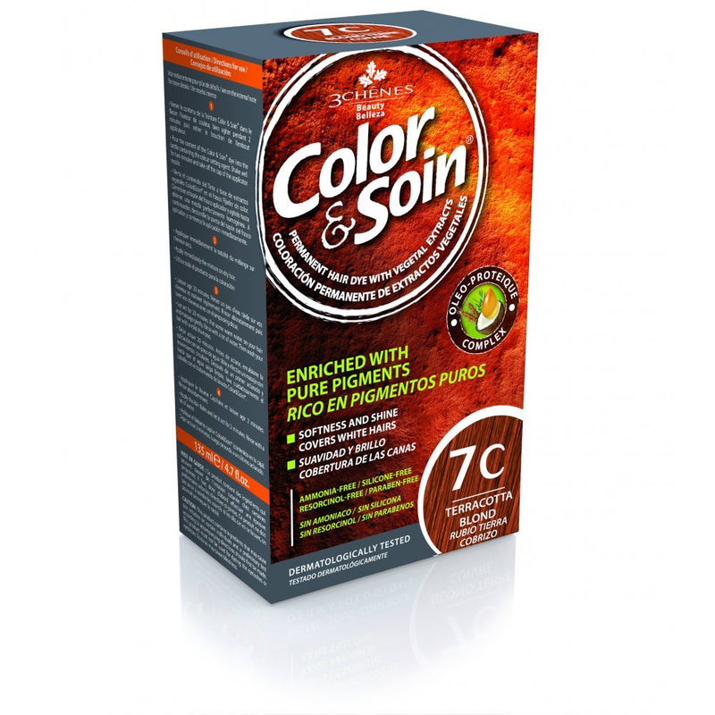 COLOR &amp; SOIN matu krāsa bez amonjaka 7C Terakota 135 ml, nuotrauka Nr. 1