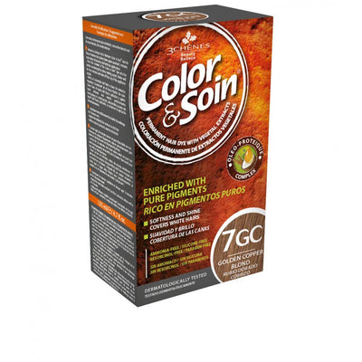 COLOR &amp; SOIN matu krāsa bez amonjaka 7GC zeltaini vara blonda 135 ml
