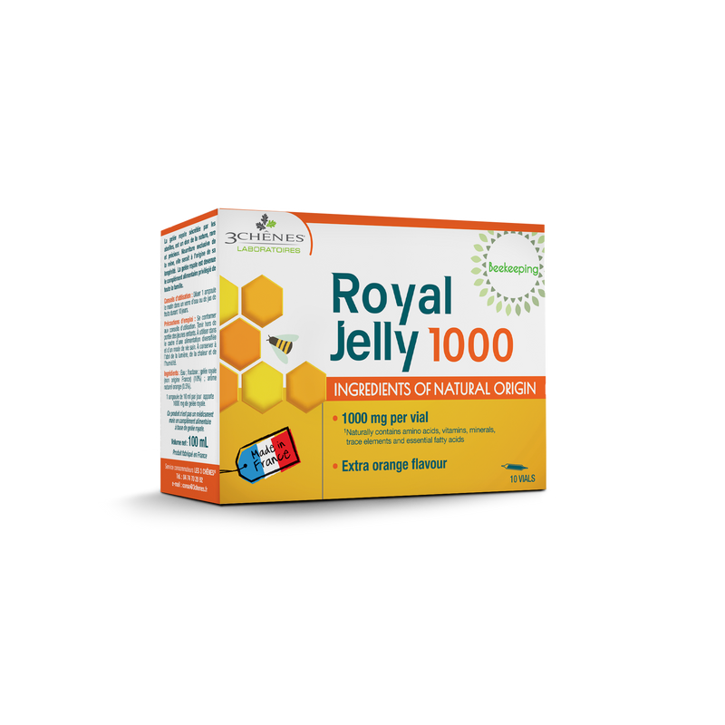 3 CHÊNES Royal Jelly 1000, ampulas N10, nuotrauka Nr. 1