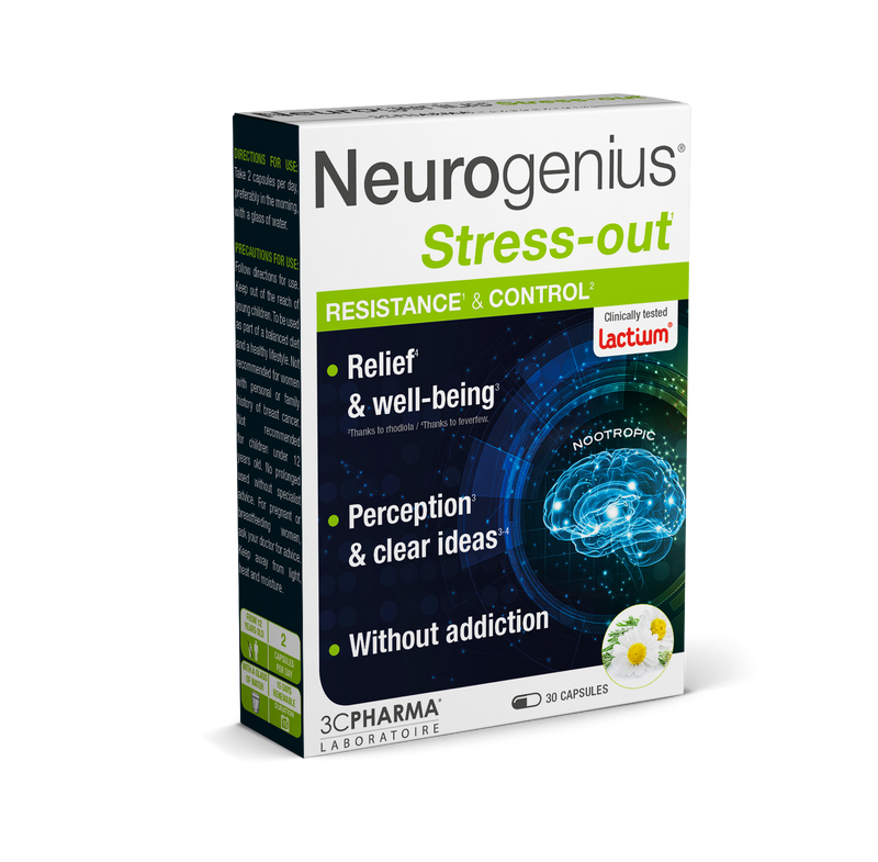 3C PHARMA Neurogenius Stress-Out kapsulas N30, nuotrauka Nr. 1